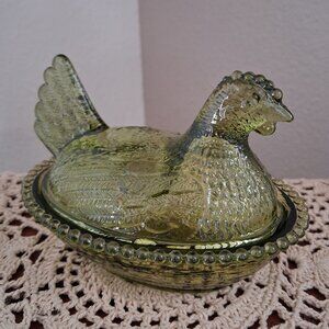 Rose's Closet Olive Hen on Nest